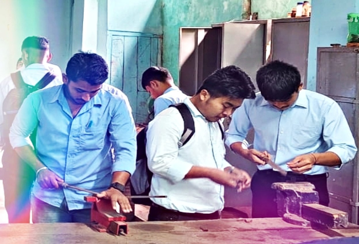 Student in workshop